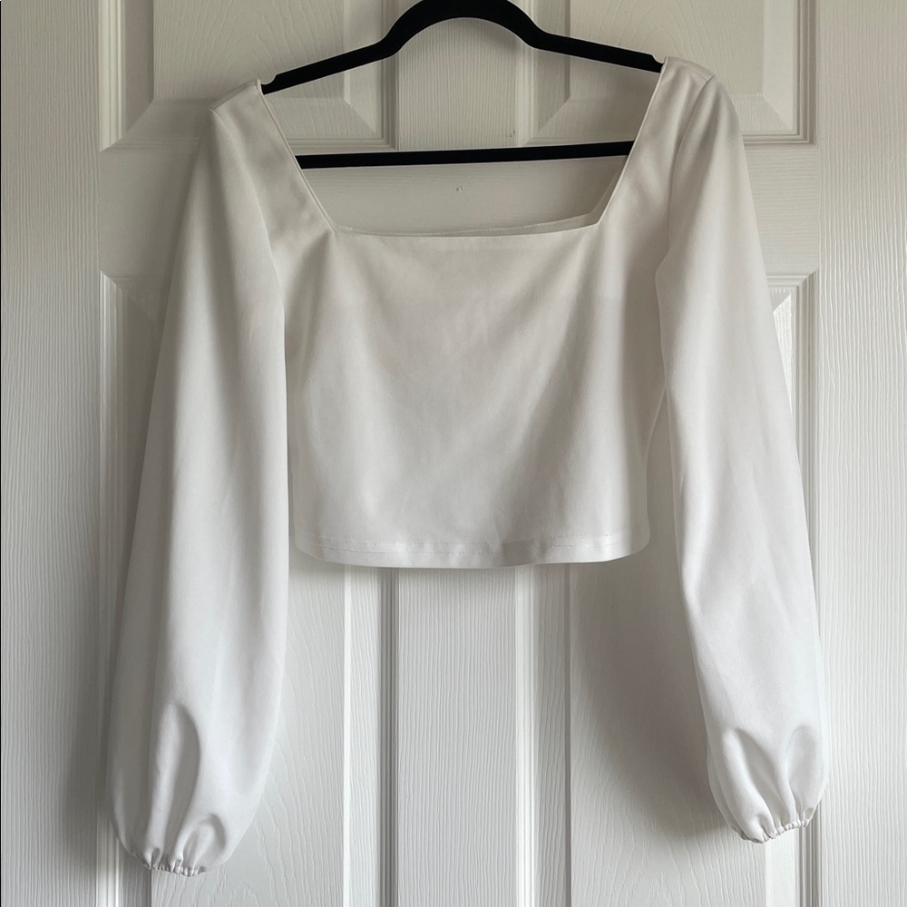SHEIN Square Neck Crop Top